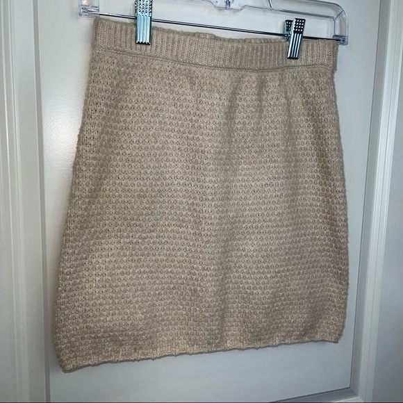 Free People Mae Sweater Mini Skirt Au Lait Sz XS - Picture 9 of 16